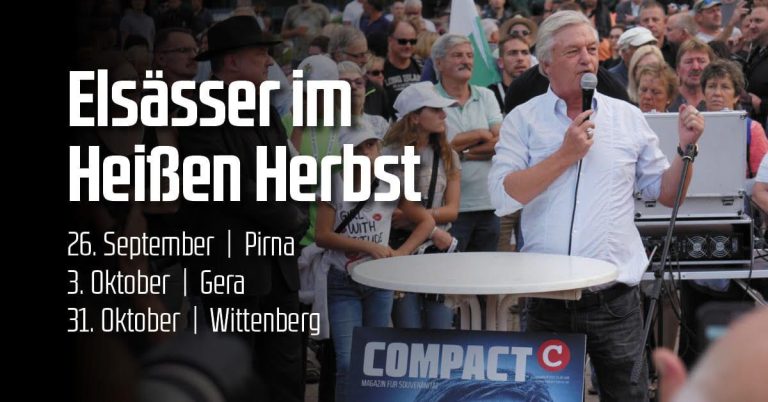 Heißer Herbst: Jürgen Elsässer spricht heute in Pirna